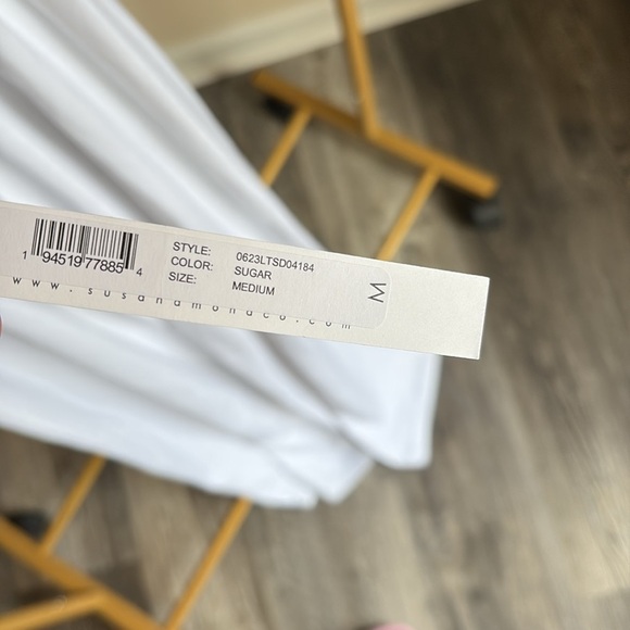 Susana Monaco White Cross-back Maxi Dress NWT - Picture 6 of 10